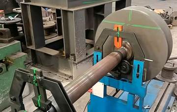 Alignement laser d'arbres